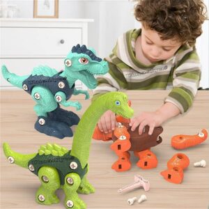 Umadiyaยฎ Branded Take Apart Dinosaur Toys, Pack of 3 Dinosau…